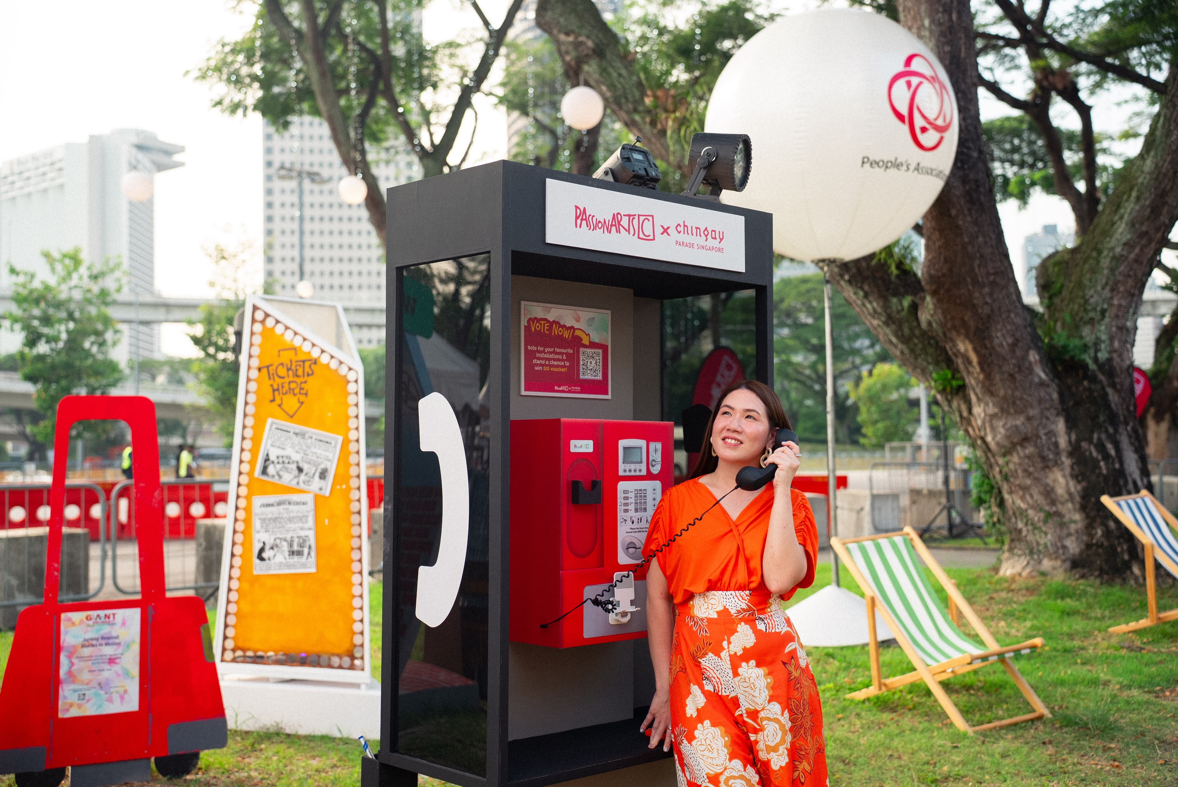 Kim Anne Tan hosting an event